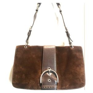 Vintage Coach Suede Purse